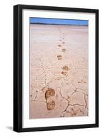 Bootprints Along Australian Outback-null-Framed Premium Photographic Print