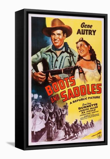 Boots and Saddles-null-Framed Stretched Canvas