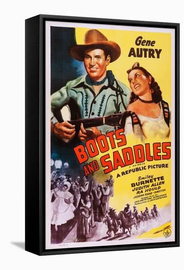 Boots and Saddles-null-Framed Stretched Canvas