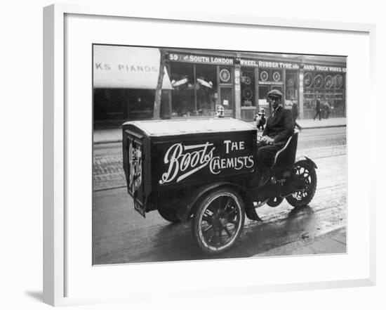 Boots Delivery Van-null-Framed Photographic Print