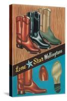 Boots, Lone Star Wellingtons-null-Stretched Canvas