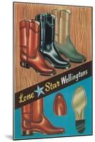 Boots, Lone Star Wellingtons-null-Mounted Art Print