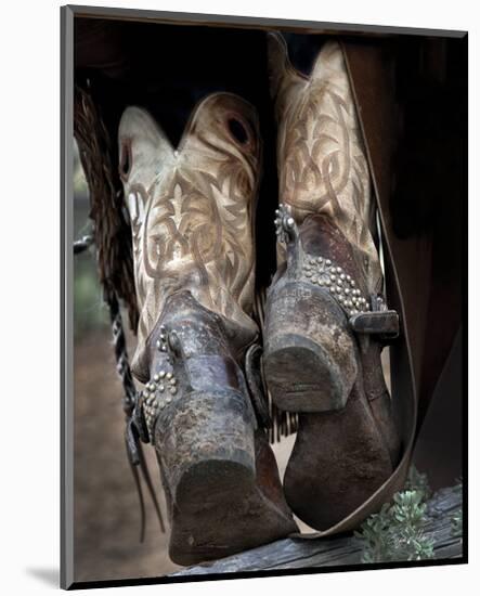 Boots 'n Spurs V-Barry Hart-Mounted Art Print