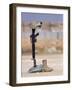 Boots, Rifle, Dog Tags, and Protective Helmet Stand in Solitude to Honor Fallen Soldiers-Stocktrek Images-Framed Photographic Print