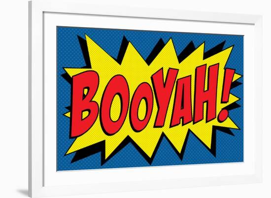 Booyah! Comic Pop-null-Framed Art Print