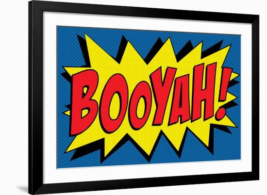 Booyah! Comic Pop-null-Framed Art Print