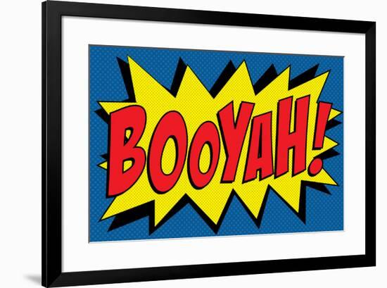 Booyah! Comic Pop-null-Framed Art Print
