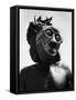 Bopende Tribesman of Western Congo Wearing Mask During Initiation of Boys Into Tribal Society-Eliot Elisofon-Framed Stretched Canvas
