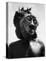 Bopende Tribesman of Western Congo Wearing Mask During Initiation of Boys Into Tribal Society-Eliot Elisofon-Stretched Canvas