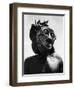 Bopende Tribesman of Western Congo Wearing Mask During Initiation of Boys Into Tribal Society-Eliot Elisofon-Framed Premium Photographic Print