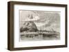 Bora Bora Anchorage and Peak Reef Old View. Created by De Berard, Published on Le Tour Du Monde, Pa-marzolino-Framed Photographic Print