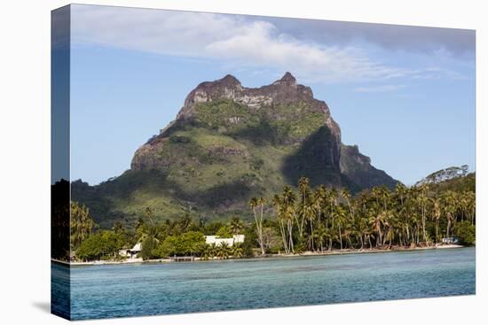 Bora Bora. Extinct Volcano and Peaks of Mount Otemanu and Mount Pahia-Alida Latham-Stretched Canvas