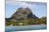 Bora Bora. Extinct Volcano and Peaks of Mount Otemanu and Mount Pahia-Alida Latham-Mounted Photographic Print