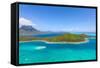 Bora Bora Island from Air-noblige-Framed Stretched Canvas