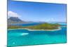 Bora Bora Island from Air-noblige-Mounted Photographic Print