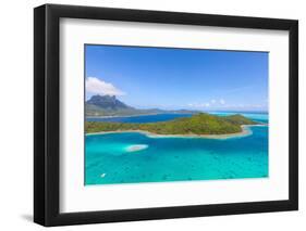 Bora Bora Island from Air-noblige-Framed Photographic Print