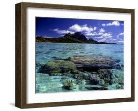 Bora Bora Lagoon-Ron Whitby Photography-Framed Photographic Print