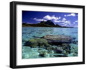 Bora Bora Lagoon-Ron Whitby Photography-Framed Photographic Print