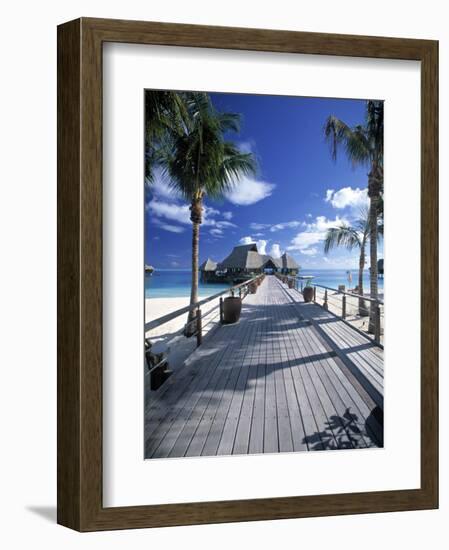 Bora Bora Nui Resort, Bora Bora, French Polynesia-Walter Bibikow-Framed Photographic Print