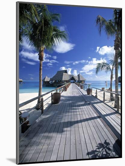 Bora Bora Nui Resort, Bora Bora, French Polynesia-Walter Bibikow-Mounted Photographic Print