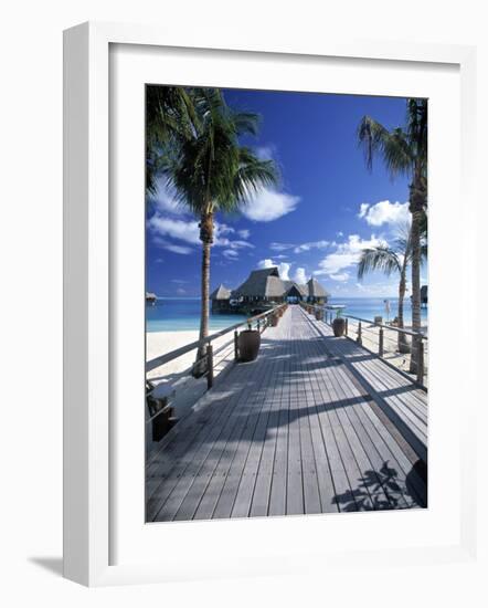 Bora Bora Nui Resort, Bora Bora, French Polynesia-Walter Bibikow-Framed Photographic Print