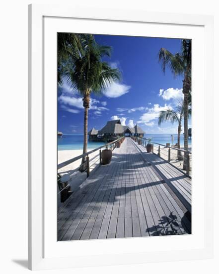 Bora Bora Nui Resort, Bora Bora, French Polynesia-Walter Bibikow-Framed Photographic Print