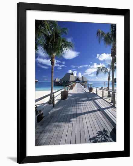 Bora Bora Nui Resort, Bora Bora, French Polynesia-Walter Bibikow-Framed Photographic Print