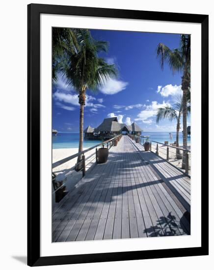 Bora Bora Nui Resort, Bora Bora, French Polynesia-Walter Bibikow-Framed Photographic Print