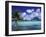 Bora Bora Nui Resort bungalows, Moto Toopua, French Polynesia-Walter Bibikow-Framed Photographic Print