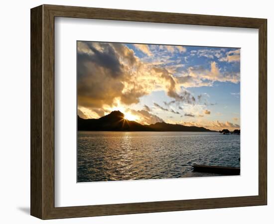 Bora Bora Sunset, 2015-null-Framed Photographic Print