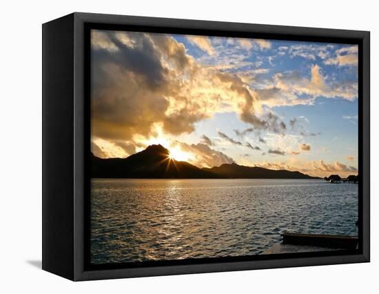 Bora Bora Sunset, 2015-null-Framed Stretched Canvas