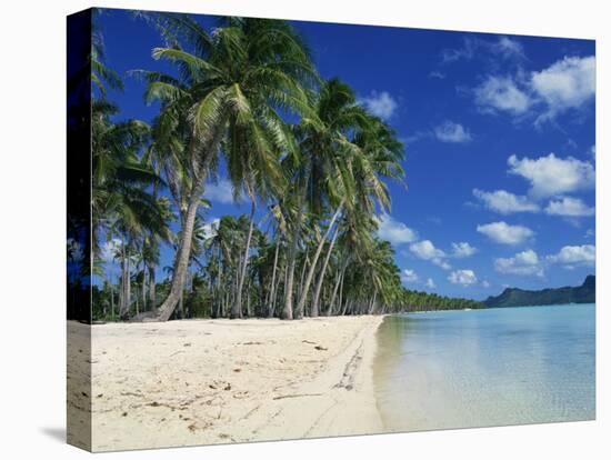 Bora Bora, Tahiti, Society Islands, French Polynesia, Pacific Islands, Pacific-Mawson Mark-Stretched Canvas