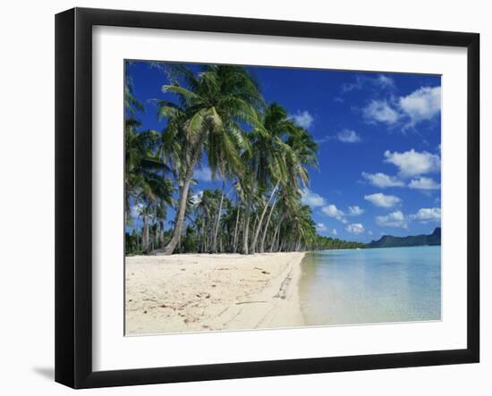 Bora Bora, Tahiti, Society Islands, French Polynesia, Pacific Islands, Pacific-Mawson Mark-Framed Premium Photographic Print