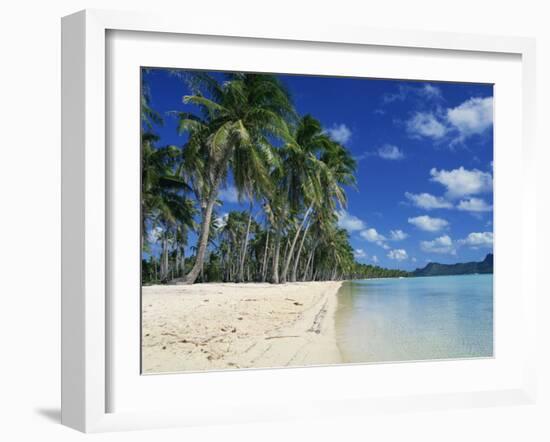 Bora Bora, Tahiti, Society Islands, French Polynesia, Pacific Islands, Pacific-Mawson Mark-Framed Photographic Print