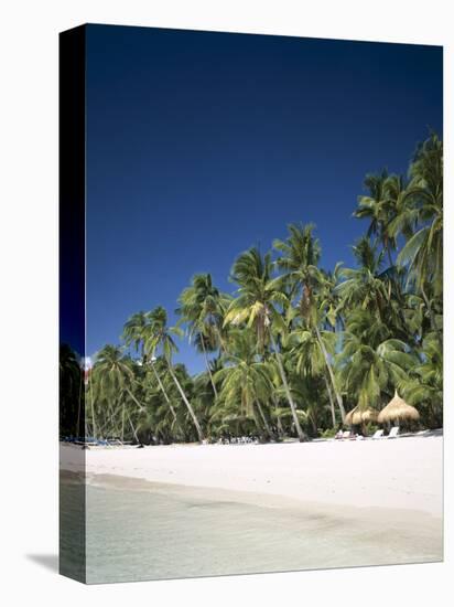 Boracay Beach, Palm Trees and Sand, Boracay Island, Philippines-Steve Vidler-Stretched Canvas