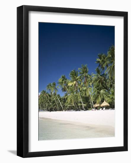 Boracay Beach, Palm Trees and Sand, Boracay Island, Philippines-Steve Vidler-Framed Photographic Print