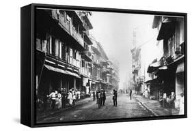 Borah Bazaar Street, Bombay, C.1870s-Colin Roderick Murray-Framed Stretched Canvas