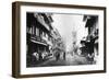 Borah Bazaar Street, Bombay, C.1870s-Colin Roderick Murray-Framed Photographic Print