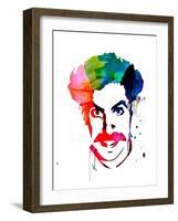 Borat Watercolor-Lora Feldman-Framed Art Print