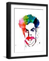 Borat Watercolor-Lora Feldman-Framed Art Print