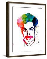 Borat Watercolor-Lora Feldman-Framed Art Print