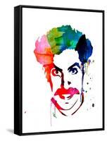 Borat Watercolor-Lora Feldman-Framed Stretched Canvas