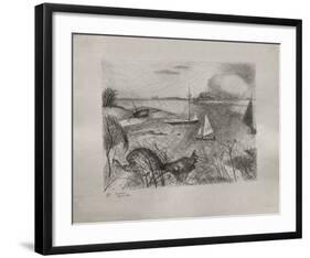 Bord De Mer-Jacques Lestrille-Framed Limited Edition