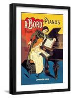 Bord Pianos, The First Lesson-Eugene Oge-Framed Art Print