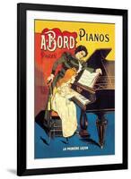 Bord Pianos, The First Lesson-Eugene Oge-Framed Art Print