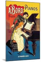 Bord Pianos, The First Lesson-Eugene Oge-Mounted Art Print