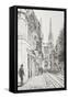 Bordeaux, France. Twin Spire-Vincent Booth-Framed Stretched Canvas
