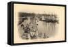 Bordeaux Gironde, Quai Sainte Croix, Hafen, Fischer-null-Framed Stretched Canvas