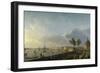 Bordeaux Harbor and the City Walls-Claude Joseph Vernet-Framed Art Print