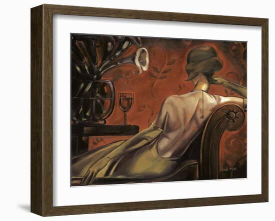 Bordeaux Lounge-Trish Biddle-Framed Giclee Print